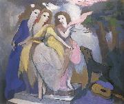 Marie Laurencin Three dancer oil painting on canvas
